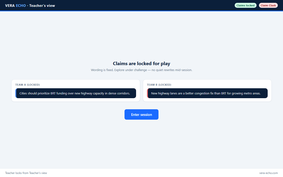 Locked claims